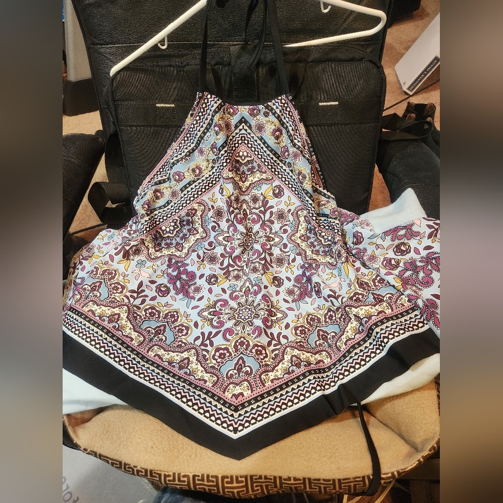 Womens cool print tankini swim top